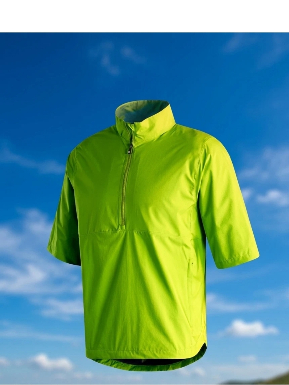 FootJoy Hydrolite X Short Sleeve Rain Shirt Acid Green